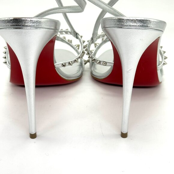 Christian Louboutin TATOOSHKA SPIKES 100 Strappy Sandals Heels Shoes - Picture 11 of 15